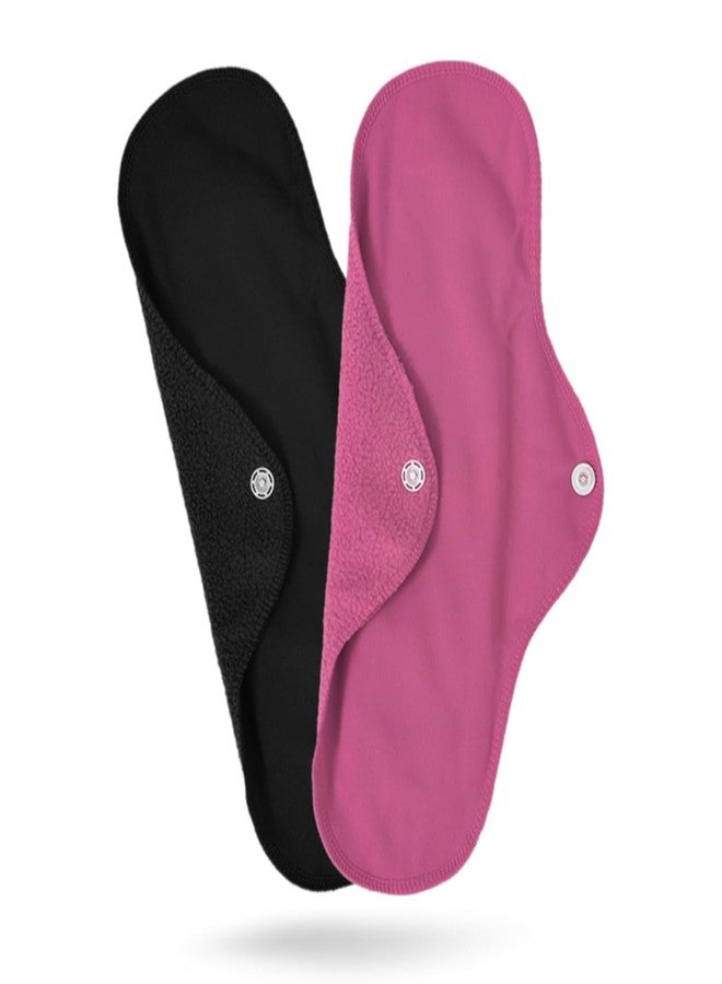 AEREX Reusable Cloth Period Pads | Absorbent Cloth Sanitary Pad | Leak-proof Sanitary Pads Set with Wings for Women | Washable Cloth Panty Liners Period Pads For Heavy Flow (Standard, 8, count) - Image 4